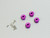 9MM WHEEL Spacer 12MM HUB -4 pcs- PURPLE