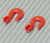 1/10 Scale Metal Hooks Coated (2PC) Red