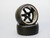 1/10 DRIFT Wheels 9MM Offset BLACK 5 Star  W/ Chrome LIP *4pcs*