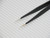 High Precision Metal TWEEZERS Tools 2 PIECES Set - BLACK -