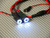 RC LED 10mm HALO LED Headlights - WHITE Center - BLUE HALO - W/ Switch