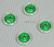 1/10 Aluminum SCALE DISK ROTORS Scale Accessories (4) Pcs Set GREEN