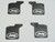 Axial SCX-10-3 JEEP Wrangler MUD FLAPS Front + Rear w/ Bracket (4)pcs 