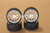 RC 1/10 CAR TIRES WHEELS RIMS SEMI- SLICKS KYOSHO TAMIYA HPI SILVER #1