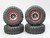 1/10 Truck Wheels 2.2  Aluminum RIMS V2 Beadlock  W/ 120mm TIRES Black/Silver