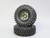 1/10 Metal Truck Wheels 1.9 Beadlock Rims G1 W/ 115MM Off-Road Tires  GUN/BLACK