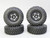1/10 Metal Truck Wheels 1.9 Beadlock Rims G1 W/ 115MM Off-Road Tires  GUN/BLACK