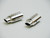 1/10 Scale TWIN EXHAUST Set OVAL Muffler For Body Shell CHROME