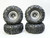 1/10 Truck Wheels 2.2  Metal RIMS V2 Beadlock  BLACK/RED Rings