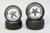 Kawada 1/10 Car Wheels STAGGER 5 STAR Chrome WIDE + NARROW w/ TIRES -SLICKS-