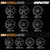 1/64 Plastic WHEELS RIMS TIRES SET (4PCS) -ENKEI RPF1-03-GUN METAL-