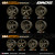 1/64 Plastic WHEELS RIMS TIRES SET (4PCS) -ADVAN RG-04-BRONZE-