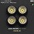 1/64 Metal WHEELS RIMS TIRES For Diecast Models - SSR JILBA -GOLD- BC64067