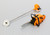 RC 1/10 Scale Accessories CHAINSAW + WEED Trimmer -Orange-