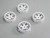 Tetsujin LYCORIS RC Car 1/10 Wheels SILVER  3-6-9mm  offset (4pcs) TT-7605