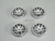 Tetsujin JASMINE RC Car Wheels INSERTS Disk  Adjustable Offset  - GUN METAL- (4 pcs )