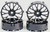 Tetsujin DAISY RC Car 1/10 Wheels Adjustable Offset 3-6-9mm -GUN METAL- (4pcs)