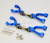 GPM For Traxxas X-Maxx METAL UPGRADE SET Arms, Knuckles, Hubs #TXM100 -BLUE-