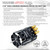 RC Brushless 540 DRIFT Motor SENSORED 13.5T -PURPLE-