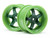 HPI 1/10 WORK MEISTER S1 Wheels 26mm GREEN 9mm OFFSET (2pcs) #111100