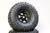 RC Truck Rims 1.9 Metal BEADLOCK 6 STAR Wheels  W/ 120mm PB Tires (4pcs) -BLACK- Medium
