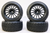 HPI 1/10 WR8 Street Rally WHEELS + TIRES Flower Line -BLACK- (4pcs) #3481