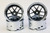 Tetsujin Wheel COMBO Jasmine Black + Chrome Lips Adj. Offset Rims (4PCS) TT-7652