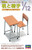 Hasegawa 1/12 SCHOOL DESK CHAIR 