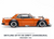 Pop 1/64 NISSAN SKYLINE GTR V8 Drift Hakosuka Pandem Model Car -ORANGE-