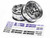 HPI 1/10 WORK MEISTER S1 Wheels 26mm 5 Star CHROME (2pcs) 3mm Offset #3593