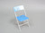 1/6 Scale FOLDING CHAIR BLUE