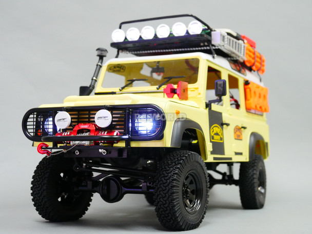 RC4WD 1/10 Land Rover Defender 110 Camel Trophy Truck w/ LED Lights + Sounds RTR