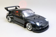 Custom Tamiya 1/10 RC PORSCHE RWB w/ L.E.D Lights -RTR- *BLACK*