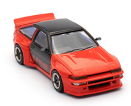 1/64 Die Cast TOYOTA COROLLA AE86 Levin Pandem E Prime Model Car -ORANGE-