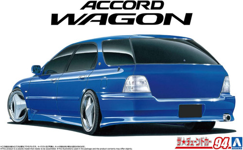 青島MAZORA Accord Wagon (CE1) 1/24絶版 Aoshima 1/24 HONDA ACCORD Wagon 1996 TUNED #94 Plastic Model Kit