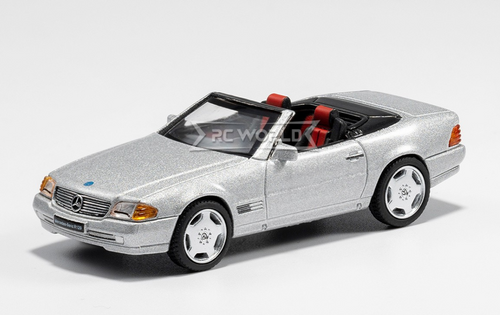 GCD 1/64 MERCEDES BENZ SL500 Convertible 2001 Die Cast Car -SILVER-