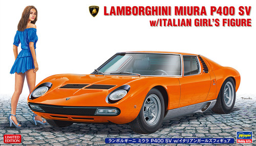 Hasegawa 1/24 Lamborghini Miura P400 SV w/ Italian Girl