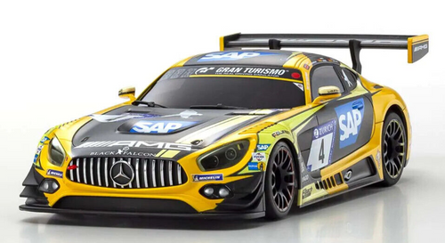 ミニッツ ASC メルセデスAMG GT3 No.4【MZP241YBK】 ASC MR03W-MM メルセデス AMG GT3 イエロー/ブラック MZP241YBK
