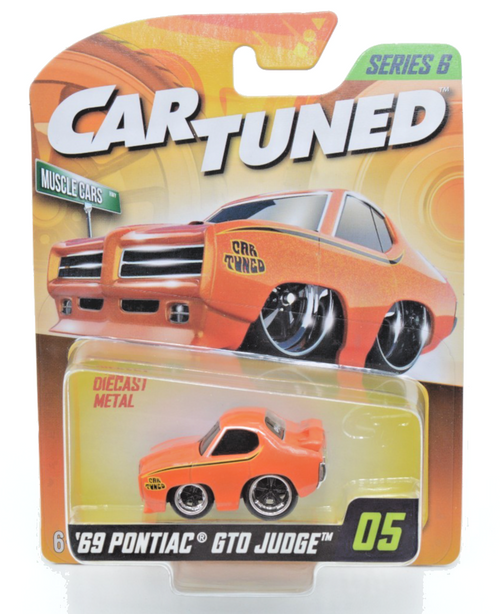 Car Tuned 1/64 Mainline 1969 PONTIAC GTO JUDGE -ORANGE- Series 6