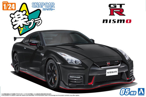 Aoshima 1/24 Snap NISSAN R35 SKYLINE GT-R Nismo 2017 Model Kit -BLACK-