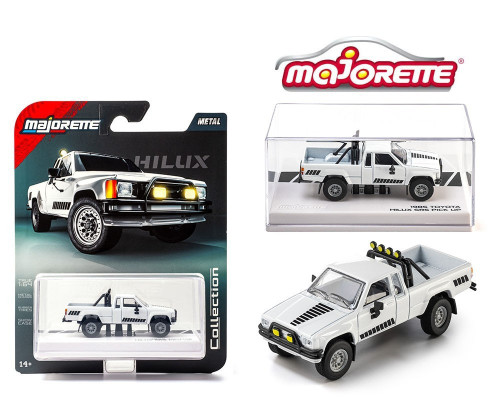 Majorette 1/64 1985 TOYOTA HILUX SR5 PICK UP TRUCK -WHITE-