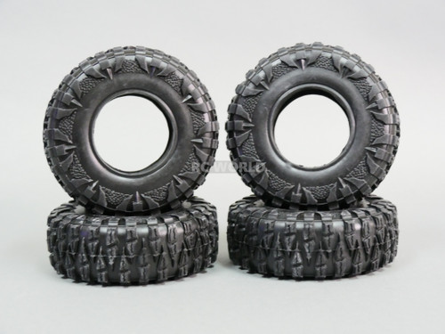 2.2 TIRES 120mm For RC Trucks Rock Crawler W/ Foam 120x43mm -4PCS