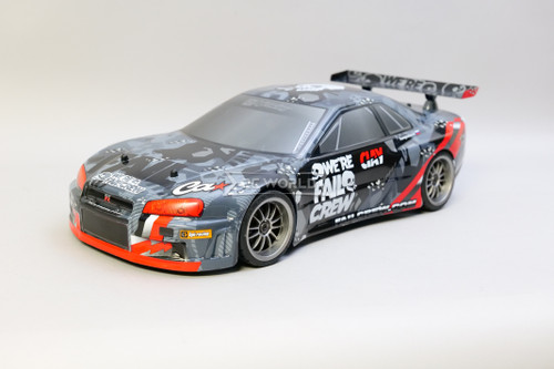 HPI 1/10 RC Car Nissan Skyline R34 GT-R 4WD STREET Fail Crew AWD 