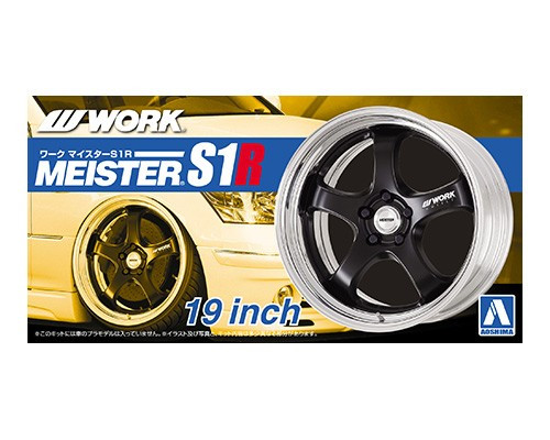 Aoshima 1/24 WORK MEISTER S1R 19inch Model Wheel Set