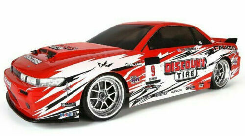 HPI E10 ドリラジ シルビア HPI 1/10 RC Car BODY Shell NISSAN S13 Discount Tire CLEAR