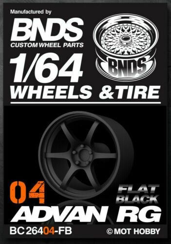1/64 Plastic WHEELS RIMS TIRES SET For Die Cast Models -ADVAN RG 1/64 Plastic WHEELS RIMS TIRES SET For Die Cast Models -ADVAN RG