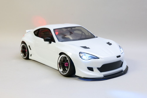 ホビーラジコン Rocket Bunny Z RCART Custom RC Drift Car TOYOTA 86 Rocket Bunny RWD Brushless -WHITE -RTR-