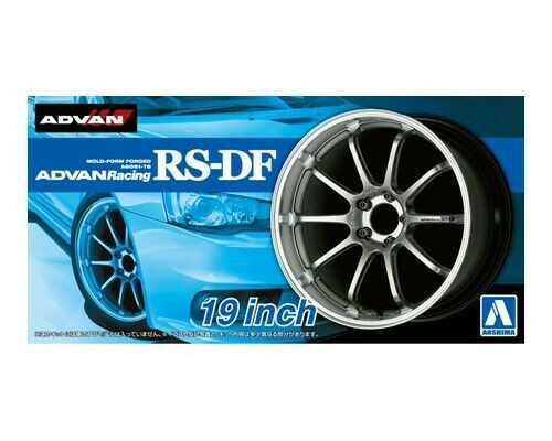 Aoshima 1/24 ADVAN RACING RS-DF 19inch Model Wheel Set