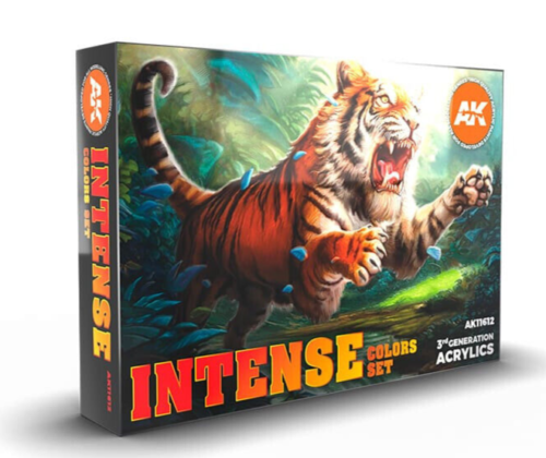 AK Interactive MODEL PAINT 3G Vibrant INTENSE COLORS Set AK-11612