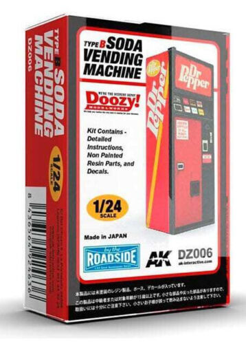 Doozy 1/24 Soda VENDING MACHINE Dr. Pepper Resin Plastic Model kit